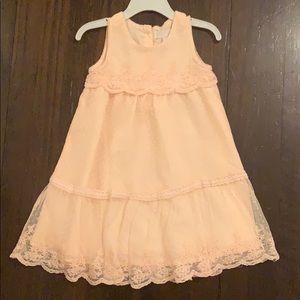 Pale pink/peach lace dress